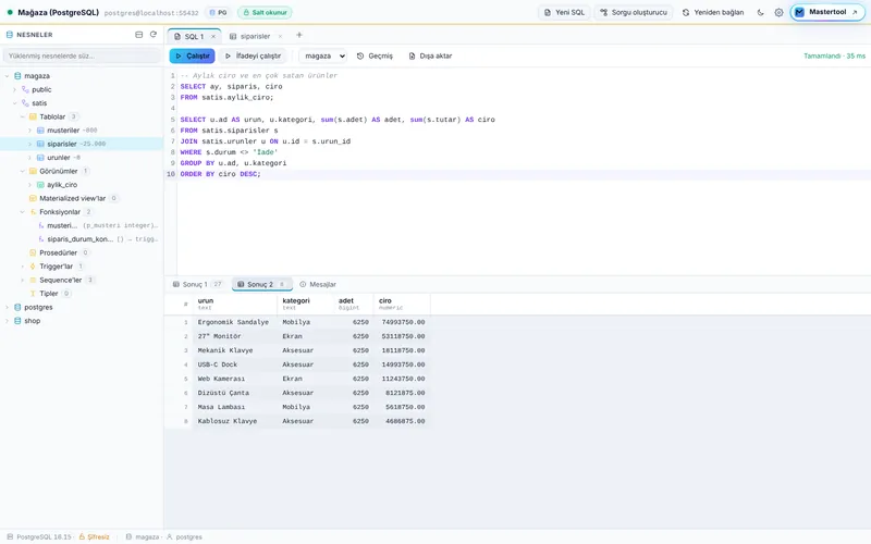 SQL editörü (gündüz)